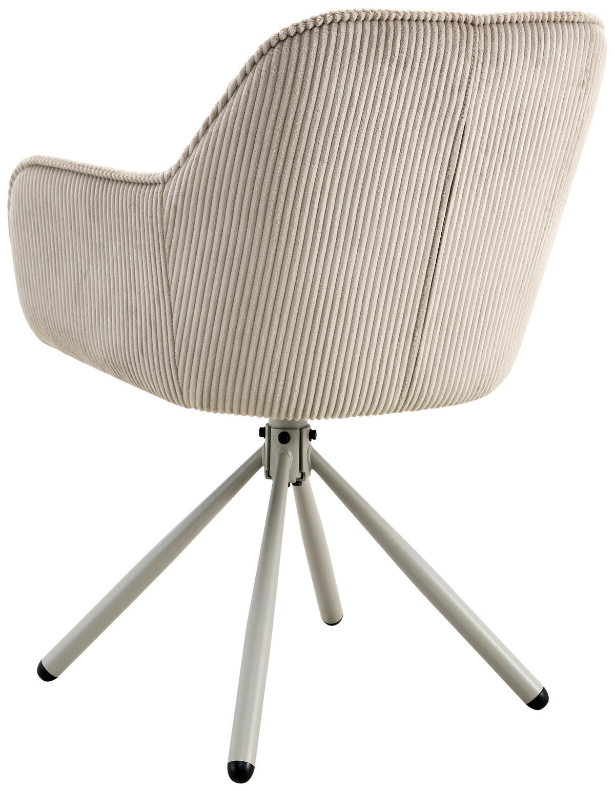 ARMLEHNSTUHL  in Eisen Cord  - Beige/Hellgrau, MODERN, Holz/Textil (61/91/59cm) - Livetastic