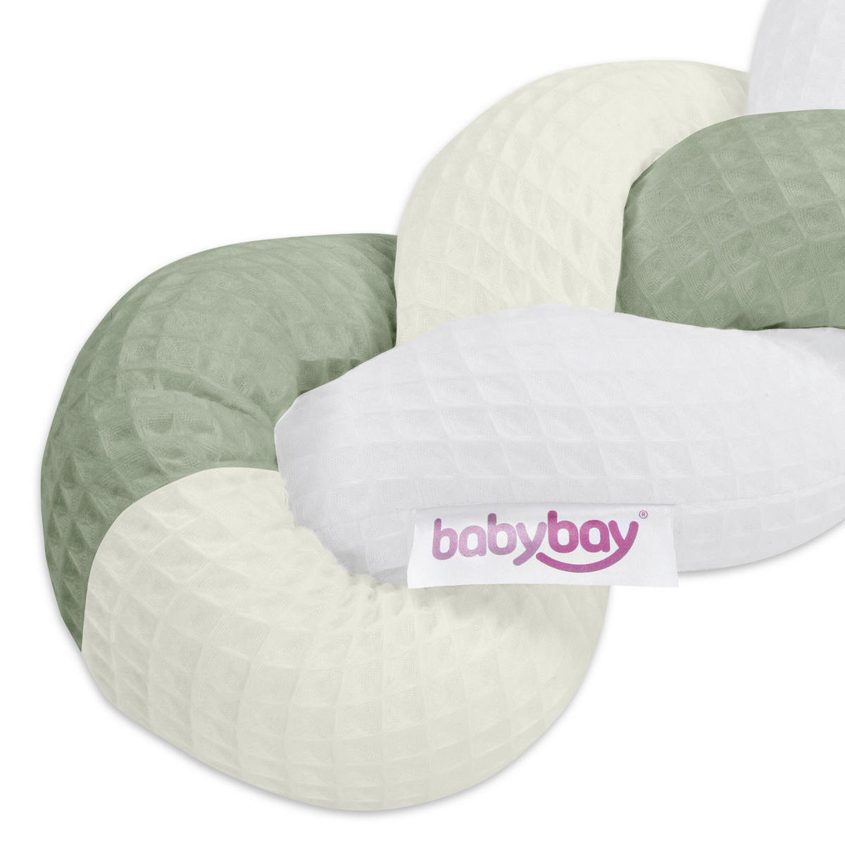 NESTCHENSCHLANGE  180/9/9 cm   - Jadegrün/Multicolor, Basics, Naturmaterialien (180/9/9cm) - Babybay