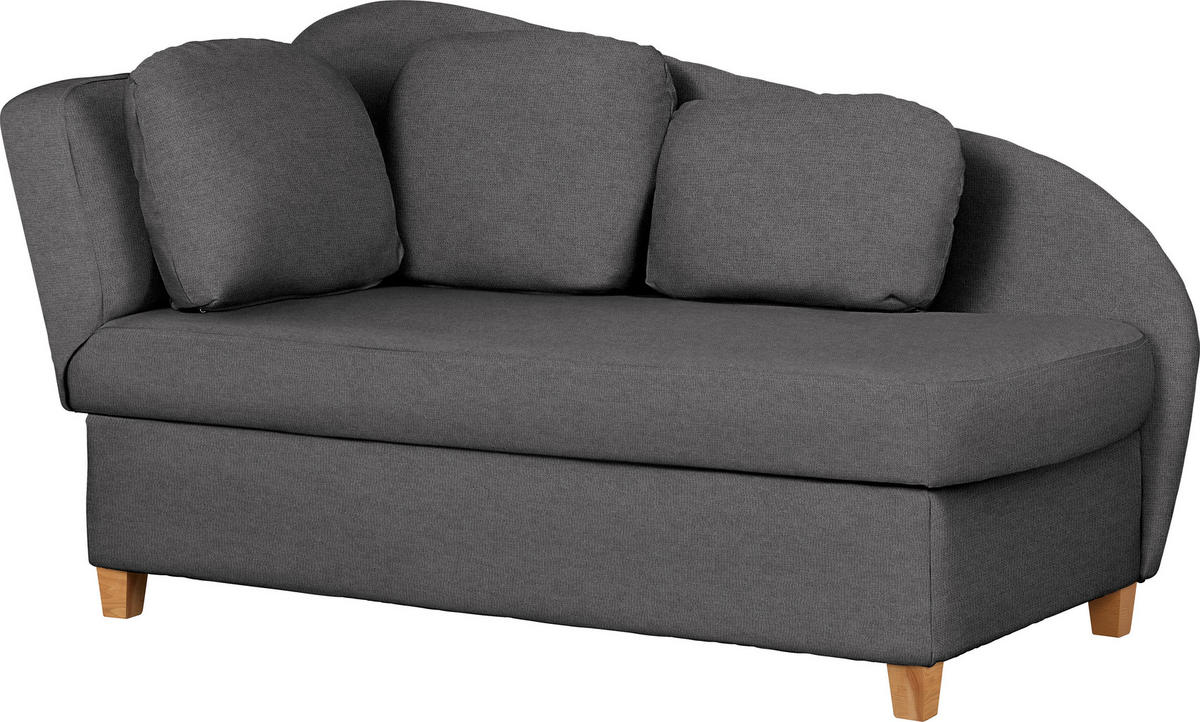 LIEGE in Chenille, Flachgewebe Dunkelgrau  - Dunkelgrau, Lifestyle, Holz/Textil (85/97/180cm) - Novel