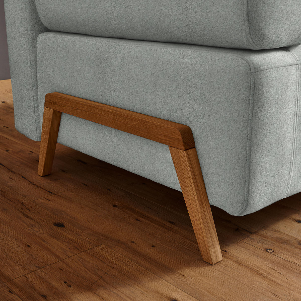 SCHLAFSOFA in Textil Silberfarben  - Silberfarben/Naturfarben, Design, Holz/Textil (211/88/102cm) - Niels Andersson