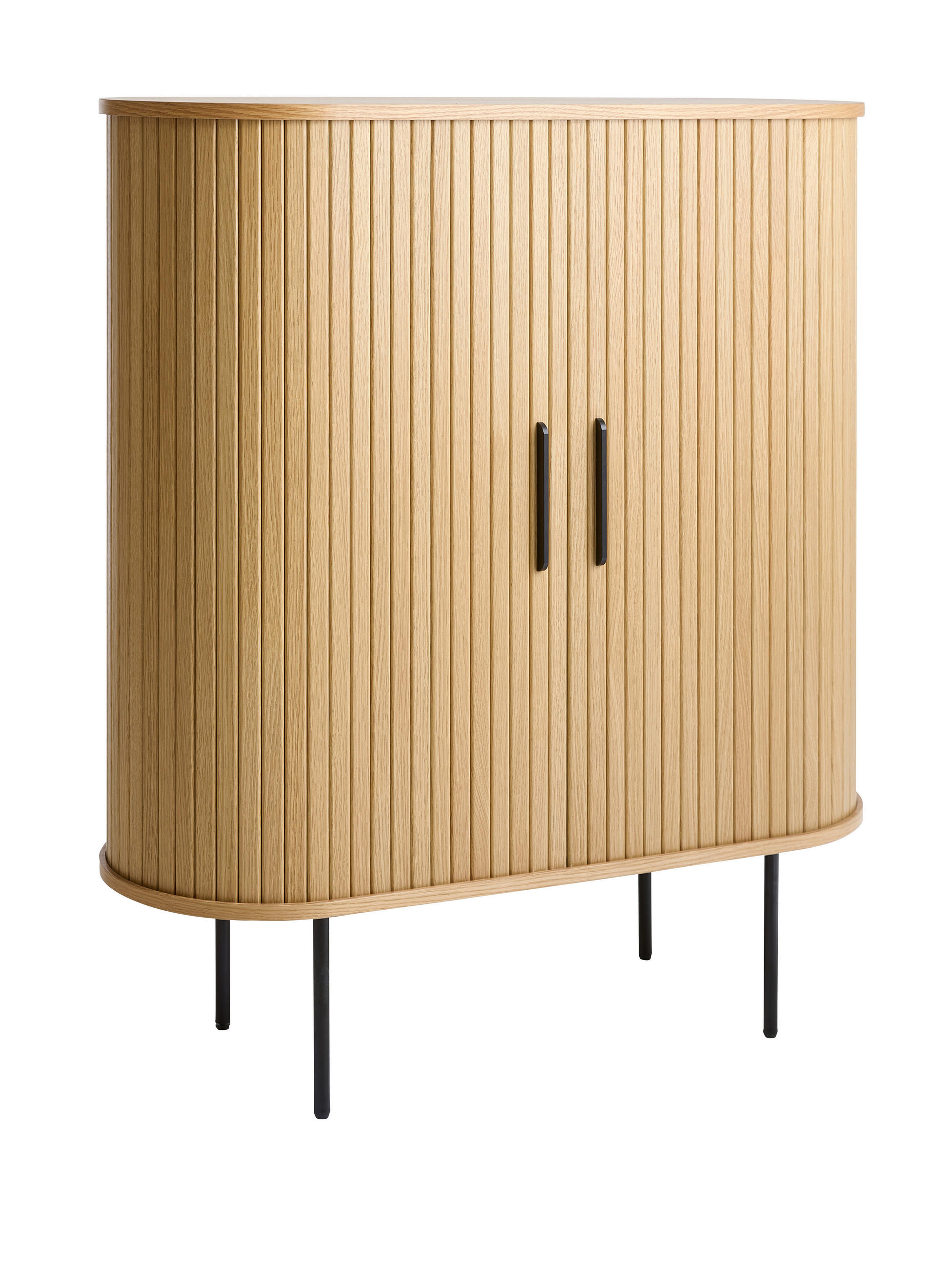WEINSCHRANK  - Eichefarben/Schwarz, Trend, Holz/Holzwerkstoff (100/118/40cm) - home24