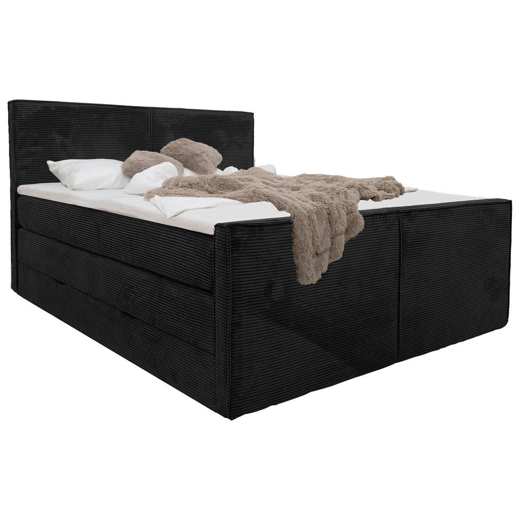 Livetastic POSTEL BOXSPRING, 180/200 cm, černá