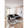 ECKSOFA in Velours Schwarz  - Schwarz, KONVENTIONELL, Textil/Metall (226/155cm) - Carryhome