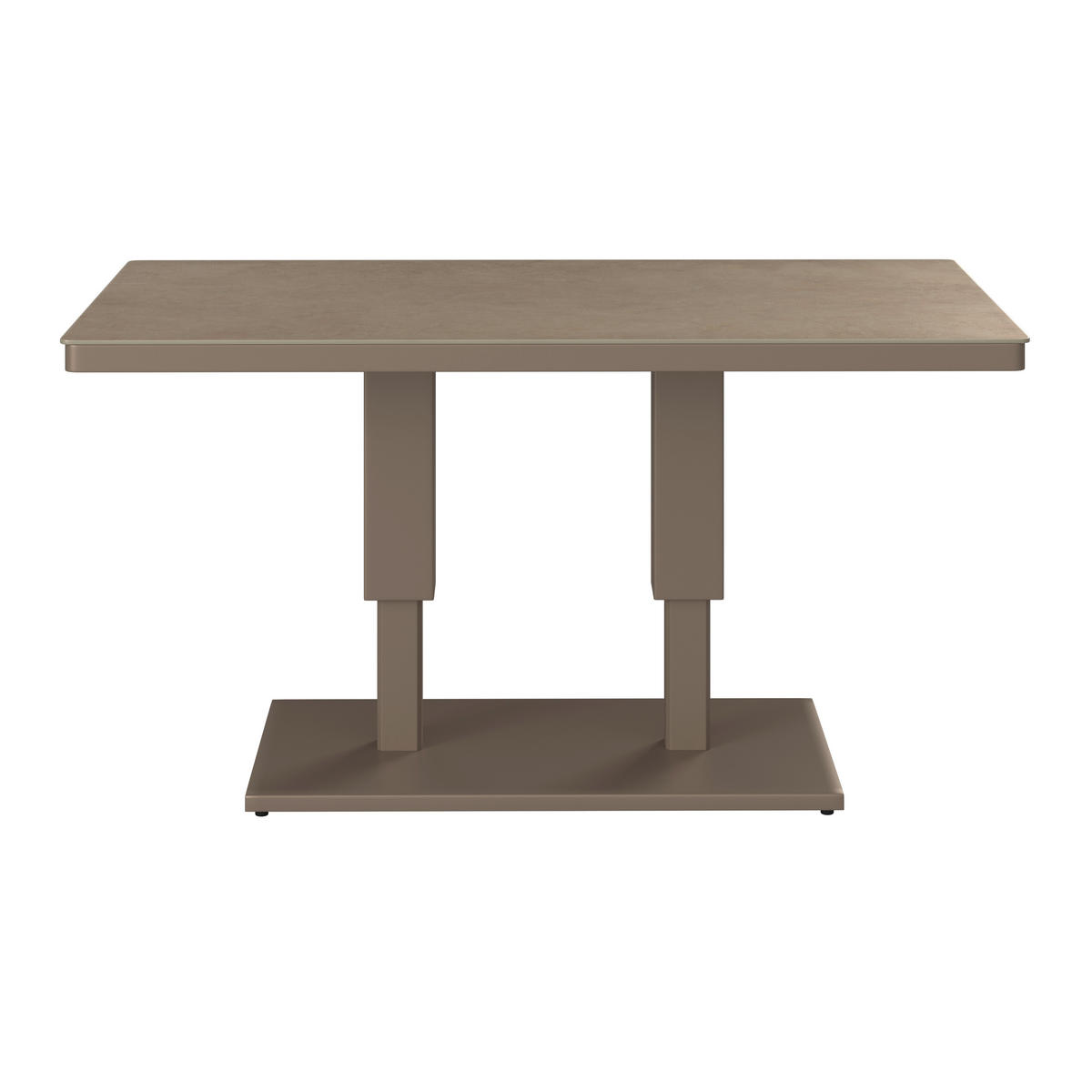 DINING-LOUNGESET Aluminium  - Beige/Hellgrau, MODERN, Glas/Textil - Ambia Garden