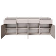 SIDEBOARD  220/80/40 cm 4 Schublade(n)  - Kaschmir/Silberfarben, Design, Holzwerkstoff/Kunststoff (220/80/40cm) - Xora