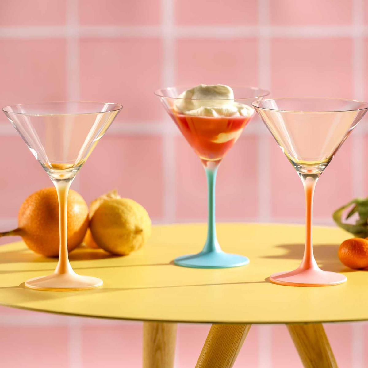 GLÄSERSET Brera 6-teilig  - Transparent/Orange, Design, Glas (11,00/18,50/11,00cm) - Leonardo