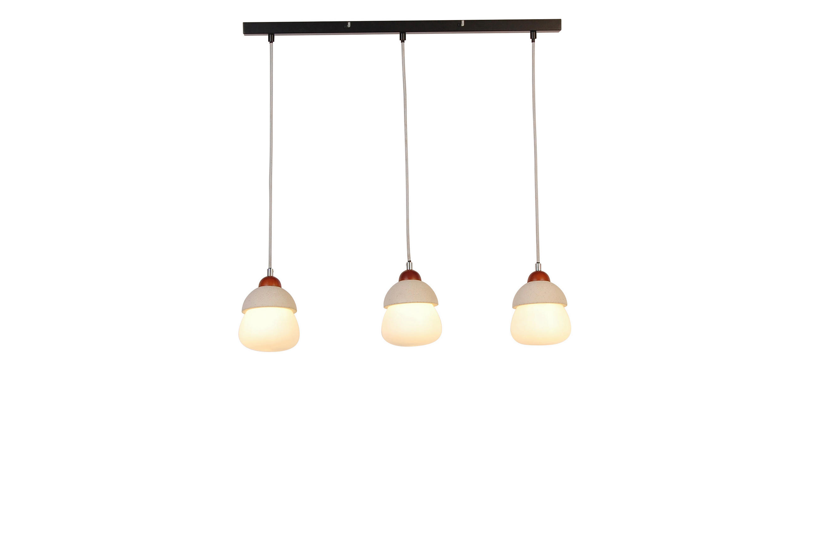 HÄNGELEUCHTE 80/13/130 cm   - Opal, Trend, Glas/Stein (80/13/130cm) - Novel