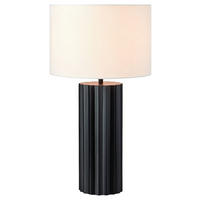 TISCHLEUCHTE 32/60 cm   - Schwarz, Basics, Textil/Metall (32/60cm) - Markslöjd