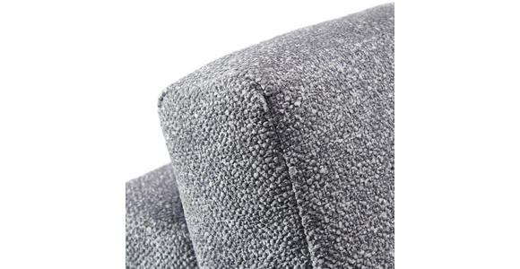 3-SITZER-SOFA Struktur Grau  - Schwarz/Grau, Design, Holz/Textil (196/85-104/95cm) - Novel