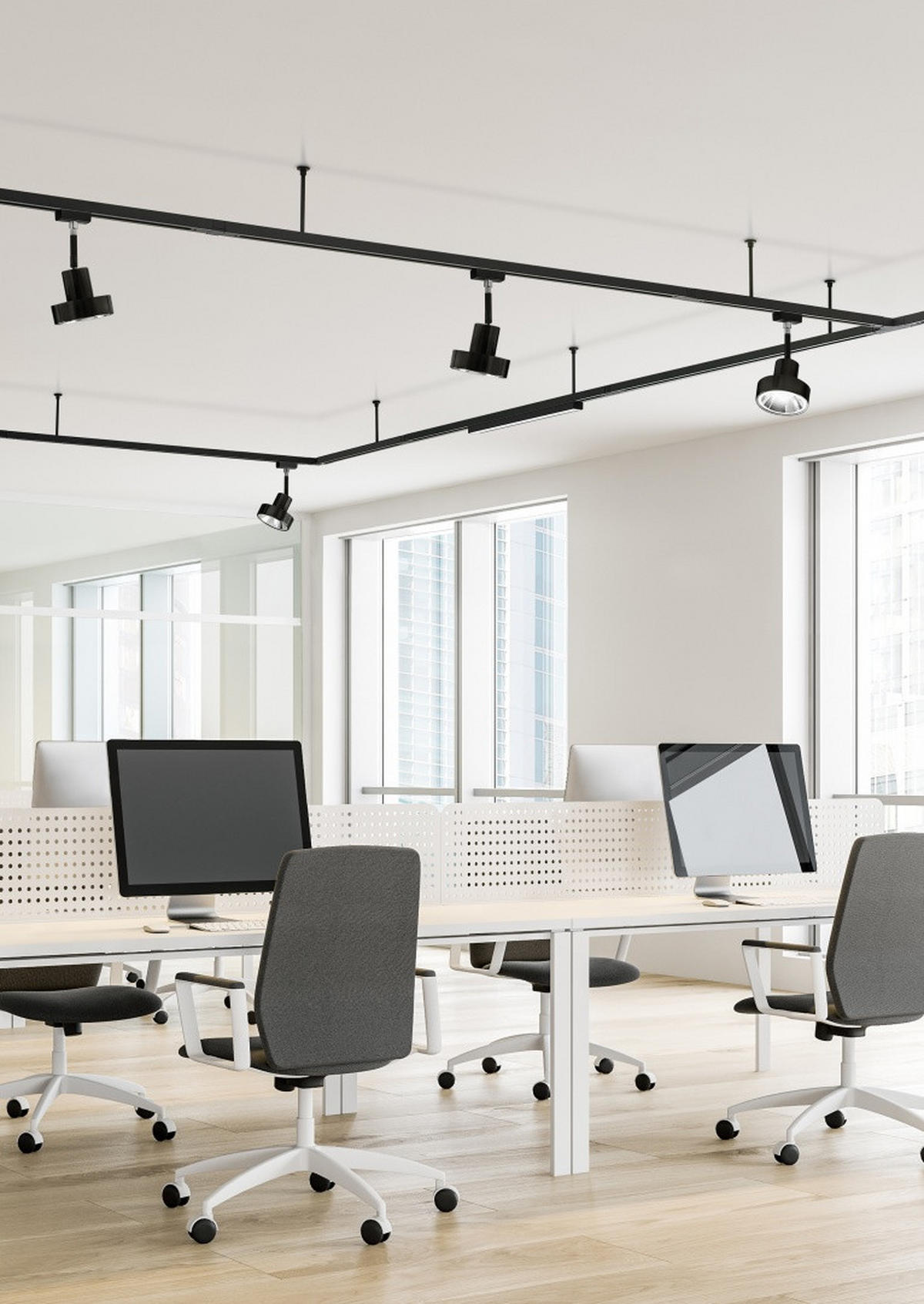 SCHIENENSYSTEM-VERBINDER DUOLINE TRACK-SYSTEM  - Schwarz, Basics (9,6/2/3cm) - Trio Leuchten