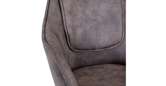 ARMLEHNSTUHL in Flachgewebe - Taupe/Eichefarben, Design, Holz/Textil (62/84/56cm) - Landscape
