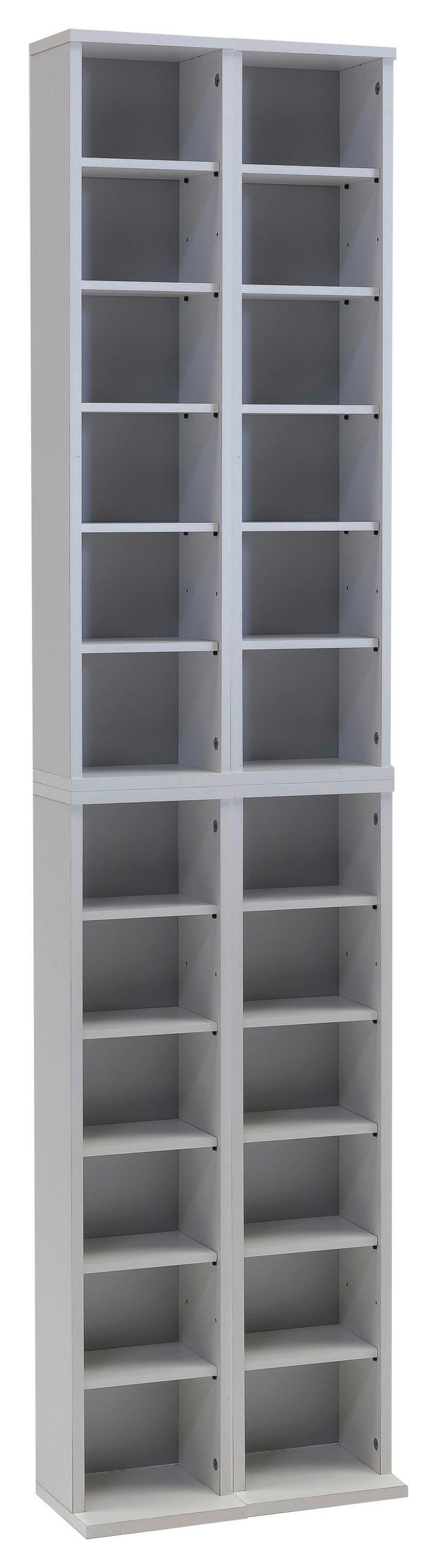 CD-REGAL - Weiss, Konventionell, Holzwerkstoff (42/183/20cm) - MID.YOU