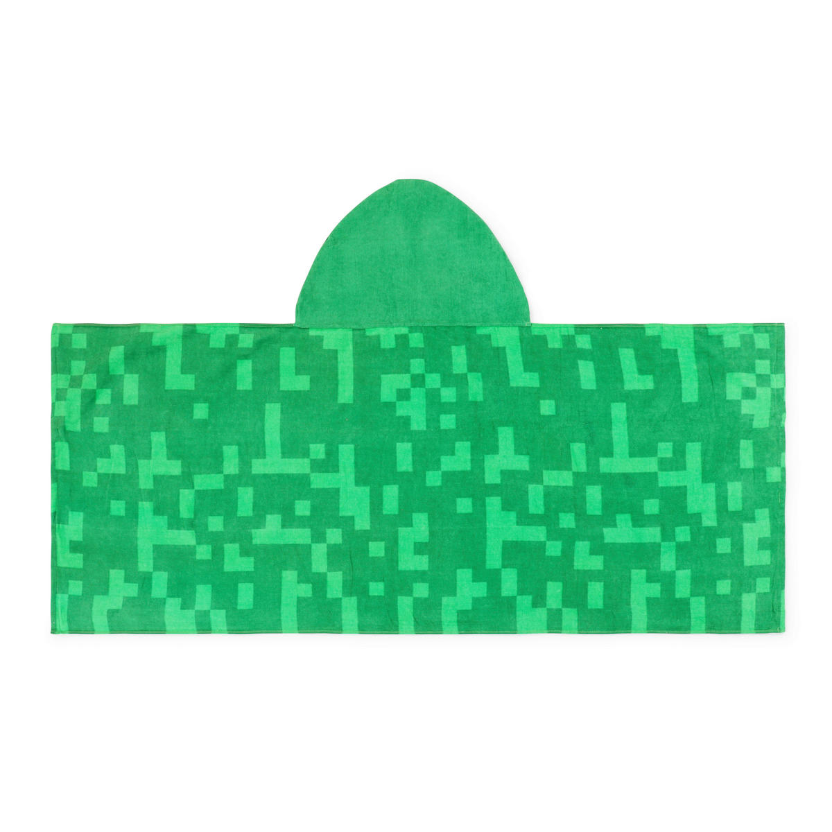KAPUZENBADETUCH MINECRAFT THE CREEPER 130/56 cm  - Grün, Basics, Textil (130/56cm)