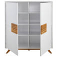 HIGHBOARD  in 120/133/40 cm  - Eichefarben/Weiß, Design, Holz/Holzwerkstoff (120/133/40cm) - Xora