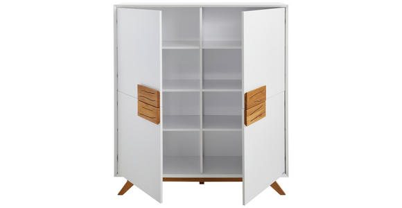 HIGHBOARD  in 120/133/40 cm  - Eichefarben/Weiß, Design, Holz/Holzwerkstoff (120/133/40cm) - Xora