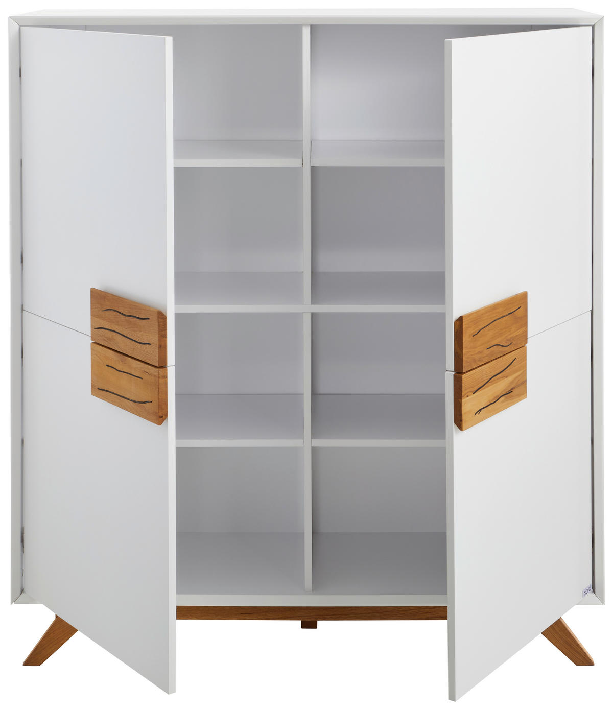 HIGHBOARD  in 120/133/40 cm  - Eichefarben/Weiß, Design, Holz/Holzwerkstoff (120/133/40cm) - Xora