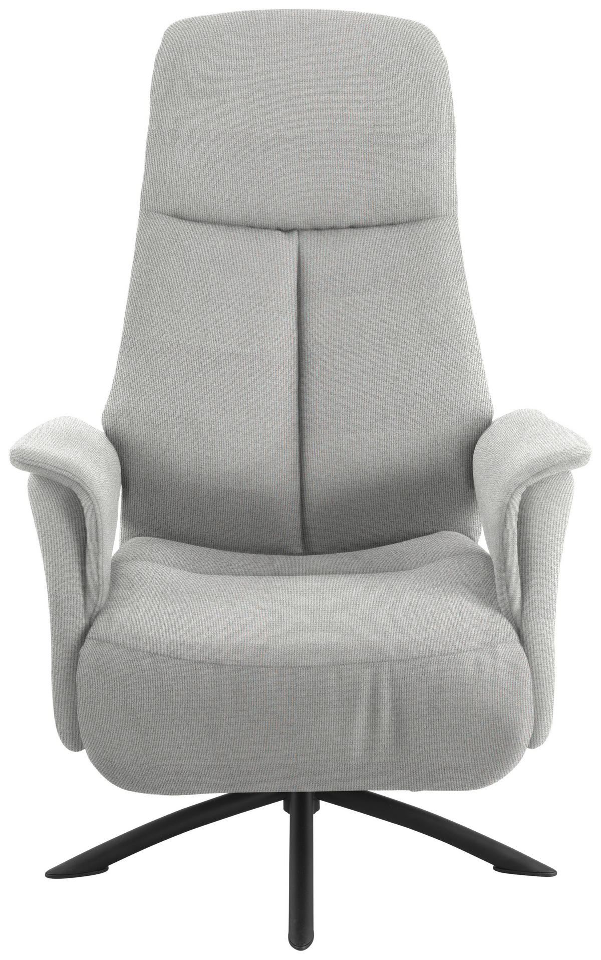 RELAXFÅTÖLJ i textil ljusgrå  - ljusgrå/svart, Design, metall/textil (73/108/86cm) - Livetastic