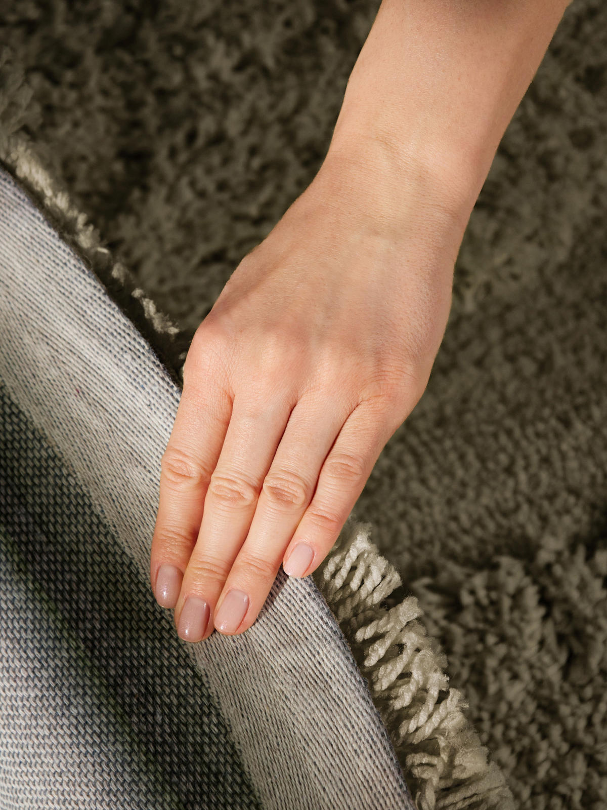 HOCHFLORTEPPICH 150 cm Lambeth Dunkelgrün rund  - Dunkelgrün, Basics, Textil (150cm) - Ted Baker