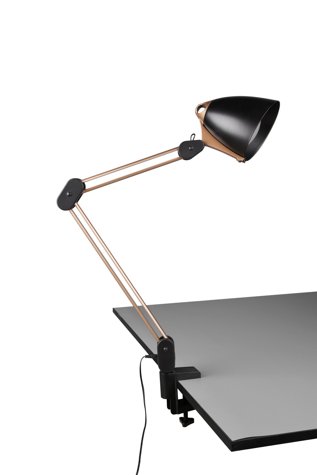 NAMIZNA LED-SVETILKA  Nadal 19,00/57,0/46,00 cm            - zlate barve/črna, Basics, umetna masa (19,00/57,0/46,00cm)