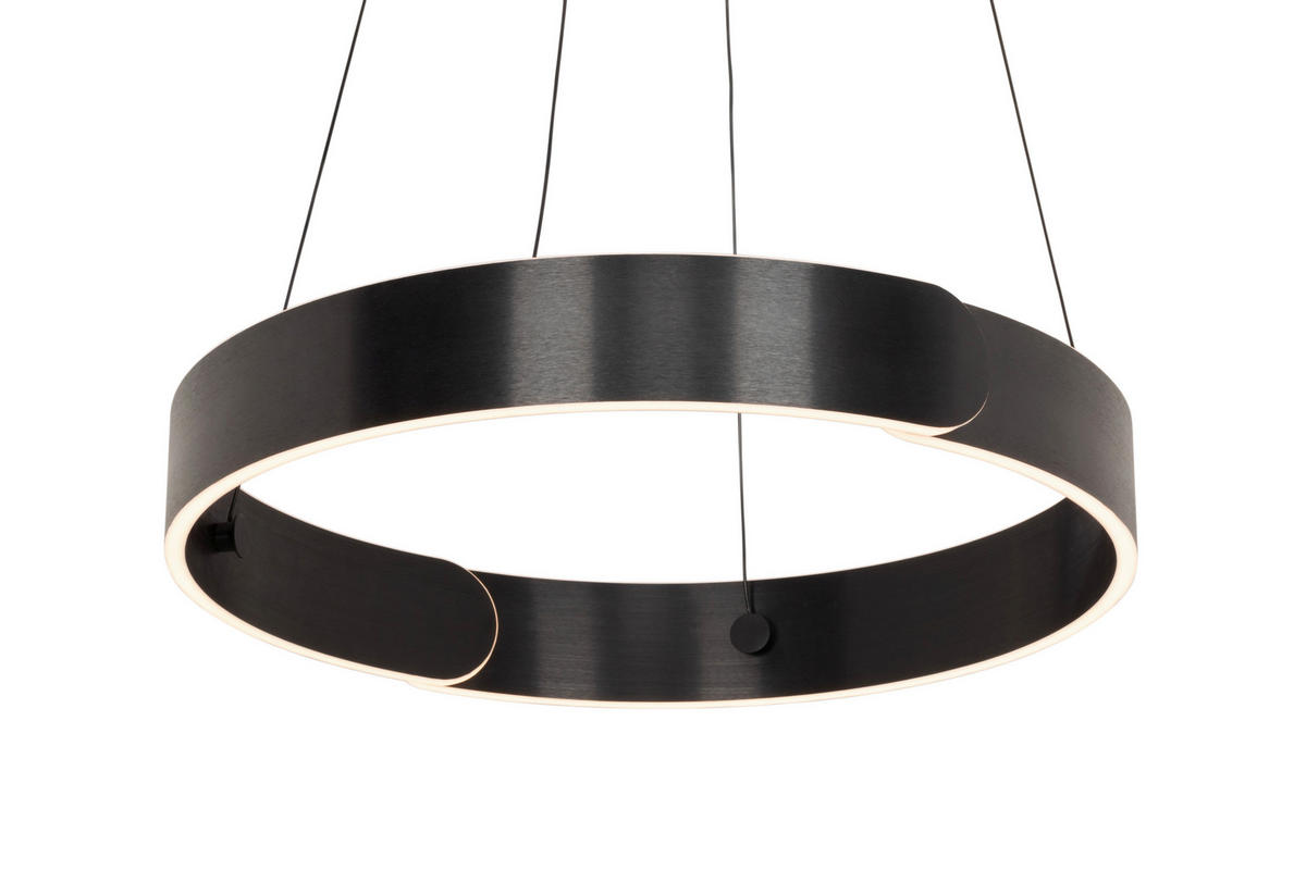 LED-HÄNGELEUCHTE Otis 63/64/150 cm   - Schwarz, Design, Metall (63/64/150cm) - Dieter Knoll
