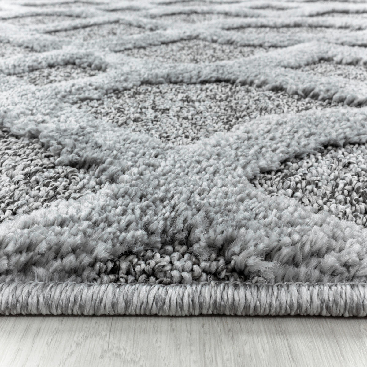 WEBTEPPICH 120 cm Pisa 4702 grau Grau  - Grau, KONVENTIONELL, Textil (120cm)