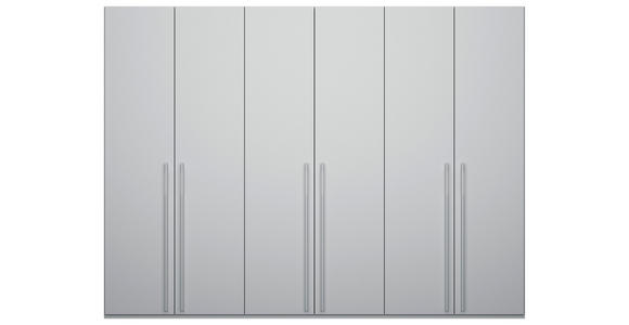 DREHTÜRENSCHRANK in Grau - Grau, Trend, Holzwerkstoff/Metall (301/235/60cm) - Novel