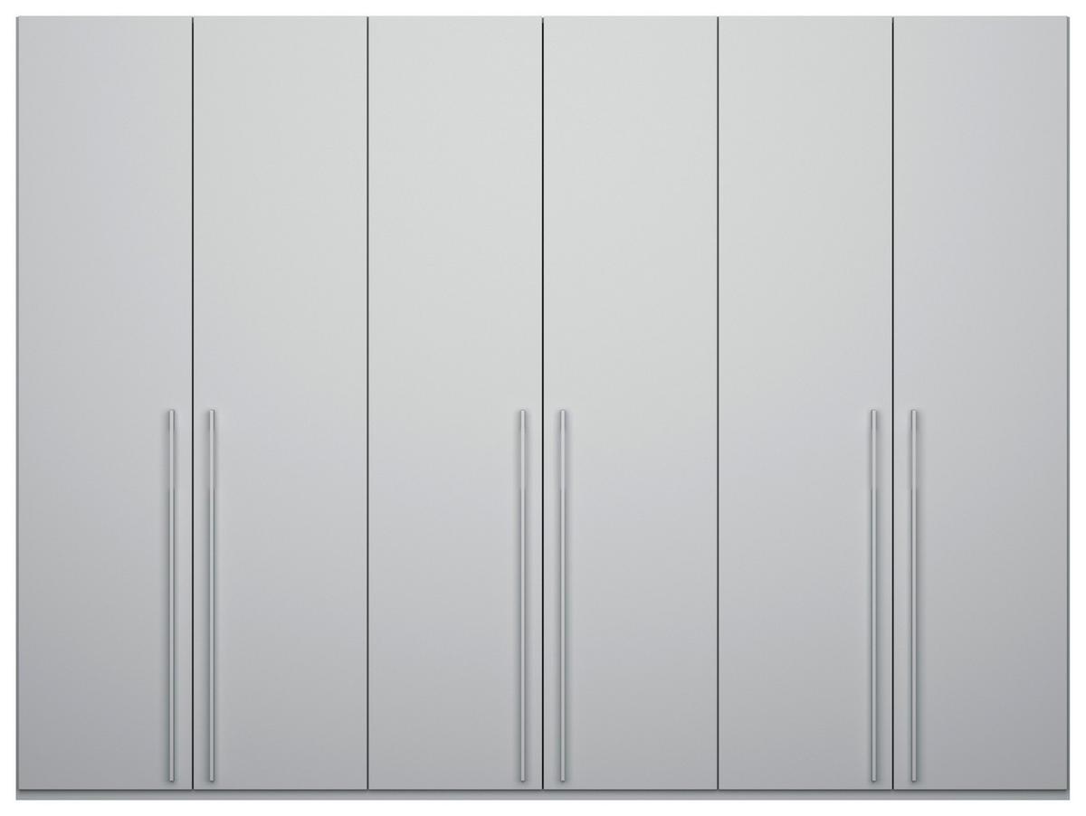 DREHTÜRENSCHRANK in Grau  - Grau, Trend, Holzwerkstoff/Metall (301/223/60cm) - Novel
