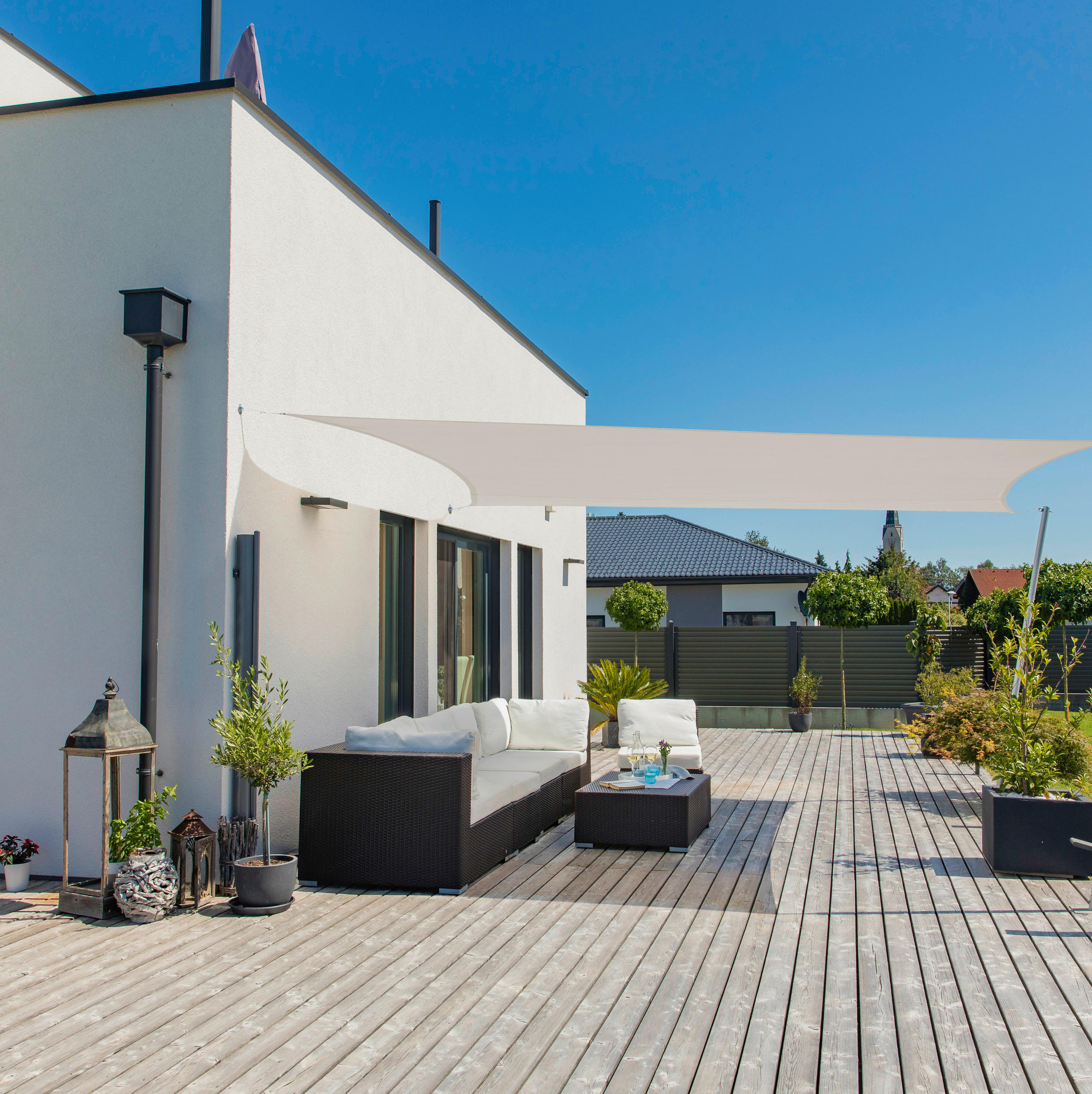 Sonnensegel Rechteck 3x4 M