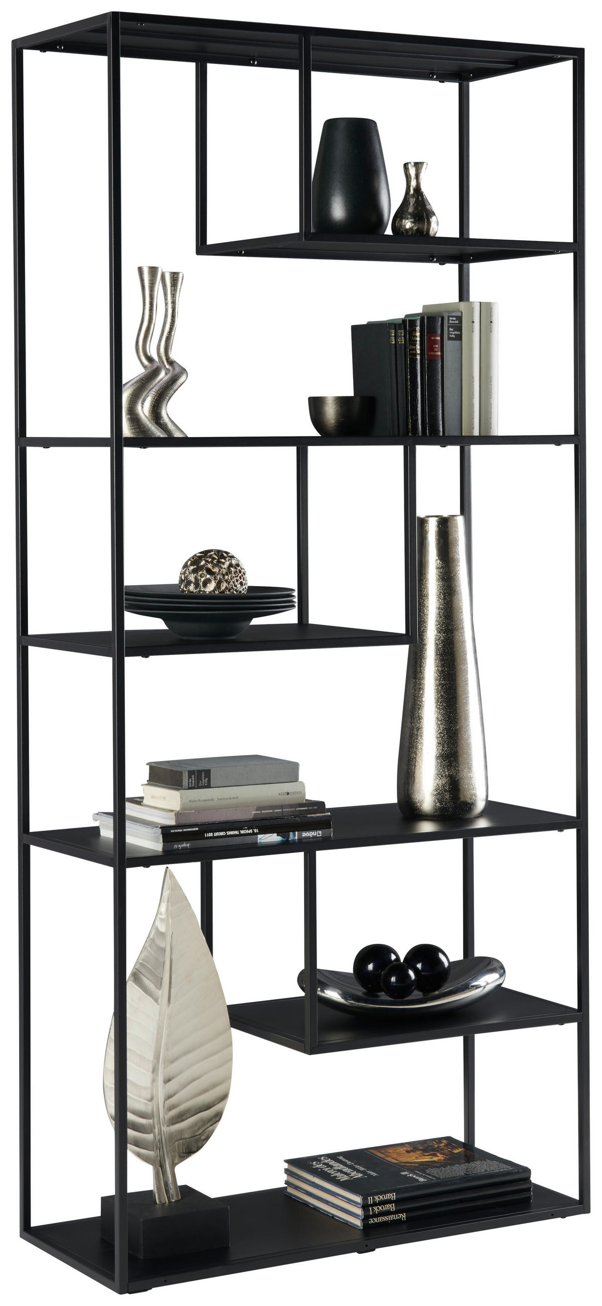 REGAL 85/188/35 cm Schwarz - Schwarz, Trend, Metall (85/188/35cm) - Carryhome