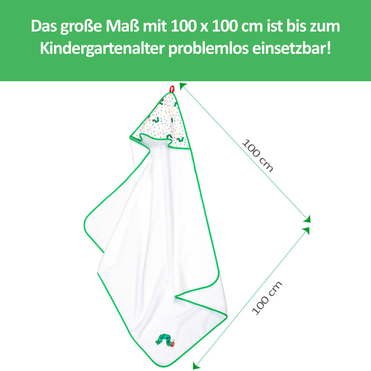 KAPUZENBADETUCH 100/100 cm    - Weiß, Basics, Textil (100/100cm)