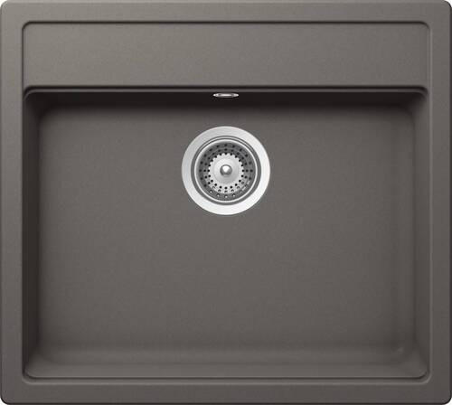 SPÜLE MONN100USIL  - Grau, Basics, Stein (57/51cm) - Schock