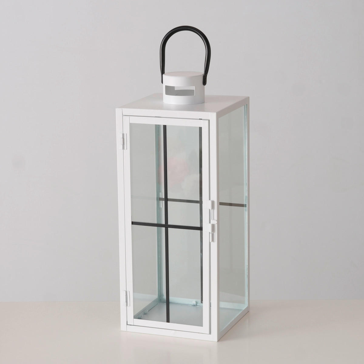 LAMPÁŠ kov, sklo - biela, Trend, kov/sklo (16,5/16,8/40cm)