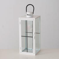 LAMPÁŠ kov, sklo - biela, Trend, kov/sklo (16,5/16,8/40cm)