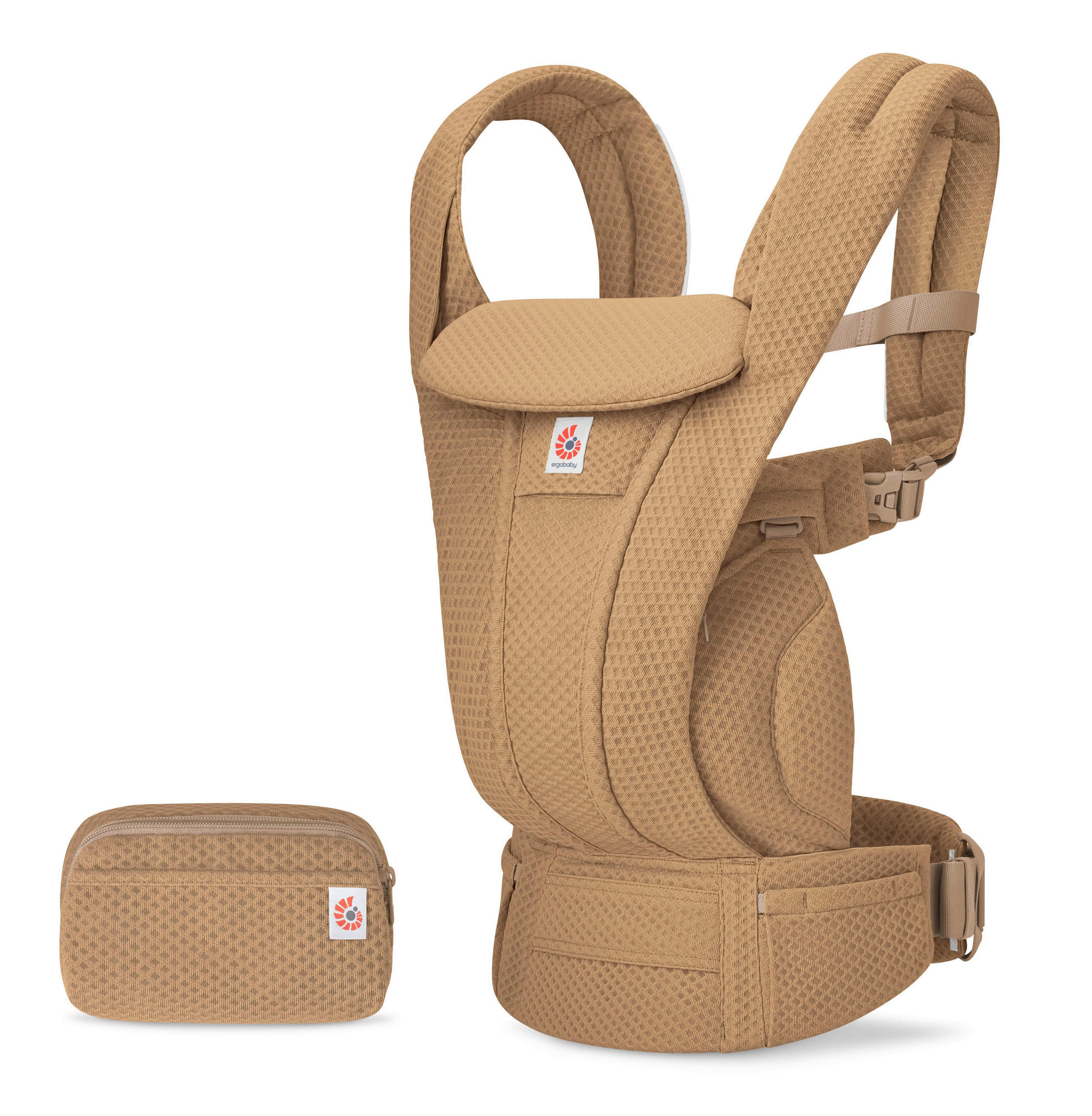 KENGUR NOSILJKA  Omni Deluxe Mesh  - zlatno-braon, Osnovno, tekstil (26.5/27.5/14.8cm) - Ergo Baby