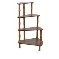 BLUMENTISCH Holzwerkstoff, Holz Kautschukholz  - Nussbaumfarben, Design, Holz/Holzwerkstoff (40/40/65cm) - MID.YOU