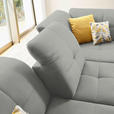 ECKSOFA in Chenille Hellgrau  310/240 cm  - Hellgrau/Schwarz, Design, Textil/Metall (310/240cm) - Xora