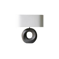 TISCHLEUCHTE 31/55/15 cm   - Beige/Grün, Design, Keramik/Textil (31/55/15cm) - P & B