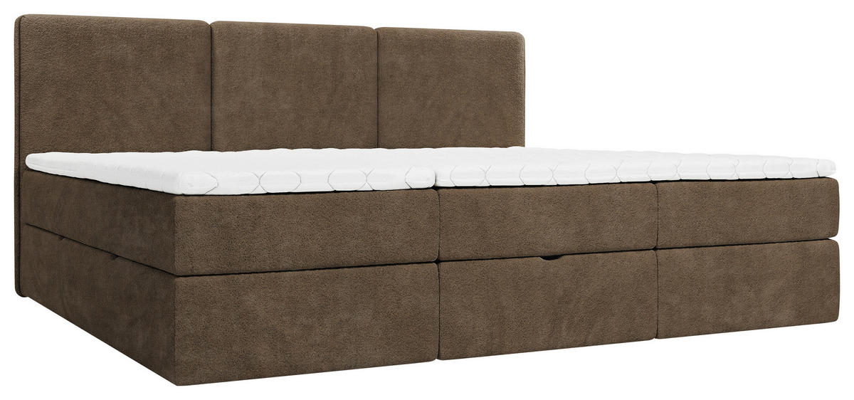 FAMILIENBETT - Schwarz/Braun, MODERN, Holz/Holzwerkstoff (270/200cm) - MID.YOU