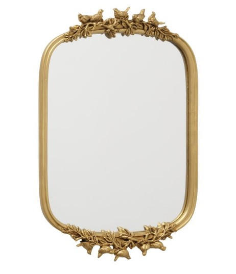 DEKORATIV SPEGEL 28,8/45/4 cm    - guldfärgad, Basics, glas/plast (28,8/45/4cm) - Ambia Home
