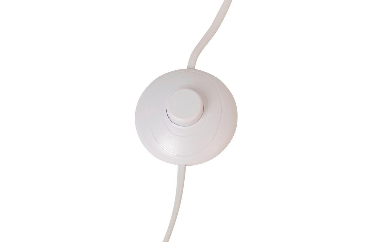 STOJACÍ LAMPA, 45/153 cm  - bílá/barvy ořechu, Trend, dřevo/textil (45/153cm) - Novel