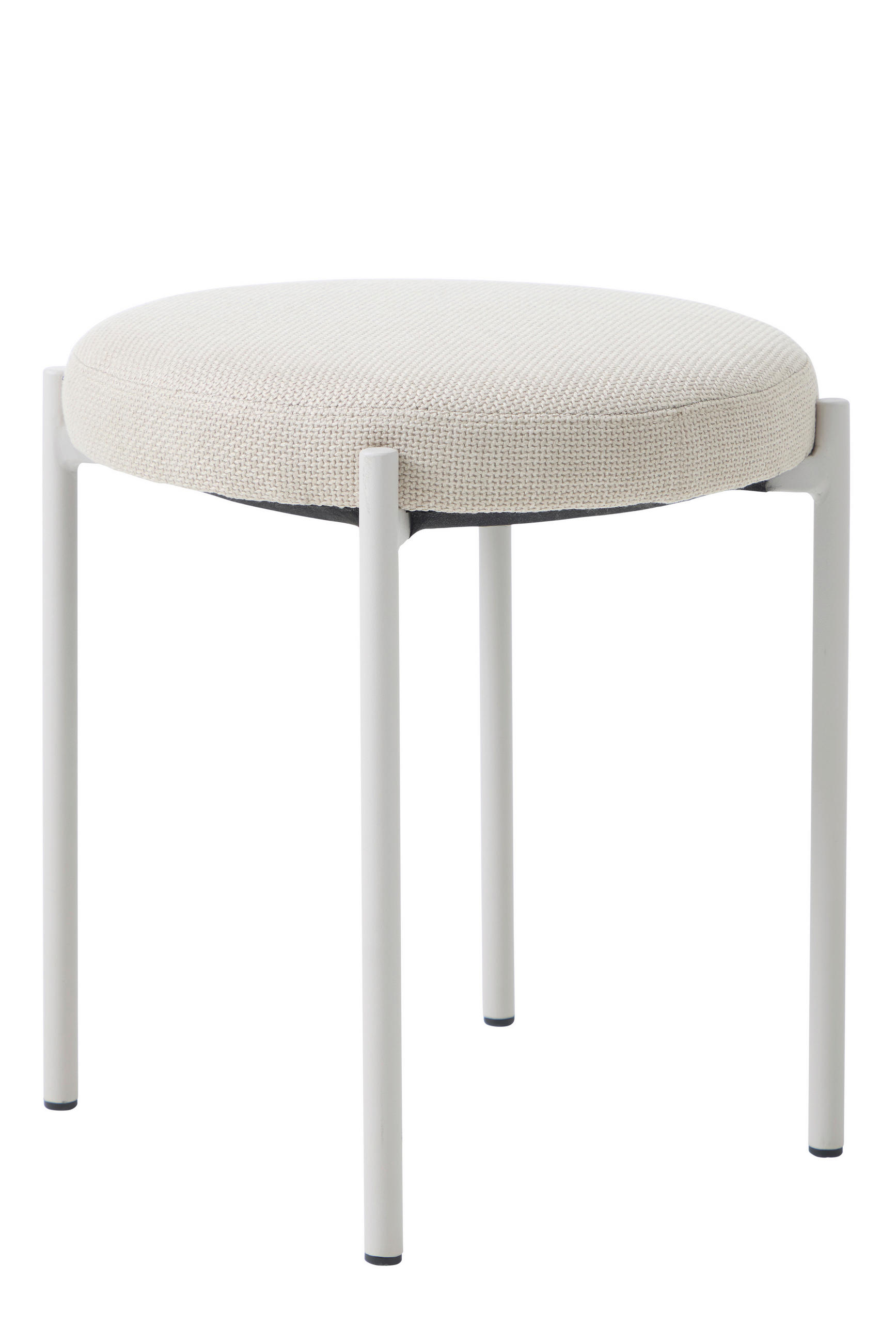 HOCKER Webstoff Sandfarben, Beige  - Sandfarben/Beige, Basics, Textil/Metall (43,5/48/43,5cm) - Xora