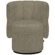 COCKTAILSESSEL - Graubraun/Schwarz, Design, Holz/Textil (73/82/62cm) - Emilio Belluti