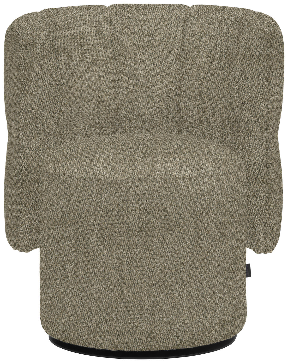 COCKTAILSESSEL in Webstoff Graubraun  - Graubraun/Schwarz, Design, Holz/Textil (73/82/62cm) - Emilio Belluti