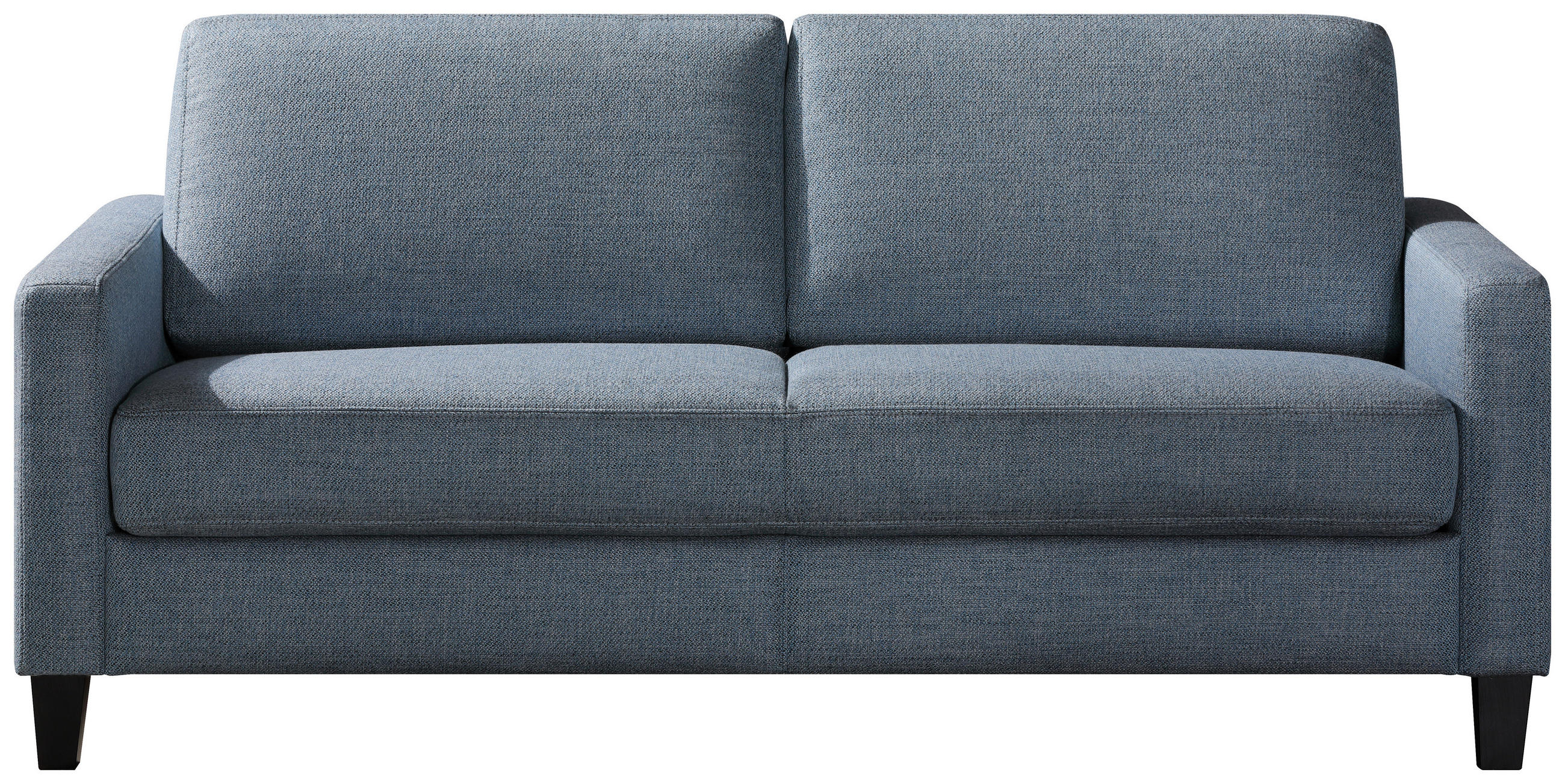 SCHLAFSOFA Webstoff Blaugrau  - Blaugrau/Schwarz, Design, Holz/Textil (184/87/102cm) - Dieter Knoll