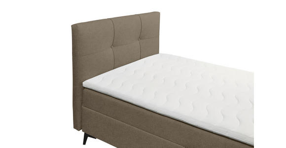 BOXBETT 120/200 cm  in Braun  - Braun, Basics, Holzwerkstoff/Textil (120/200cm) - Xora