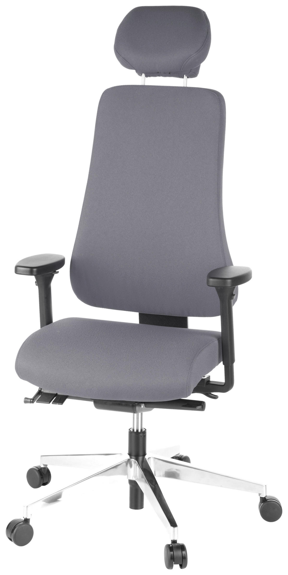 DREHSTUHL Flachgewebe Anthrazit  - Anthrazit, MODERN, Kunststoff/Textil (70/148/65cm) - MID.YOU
