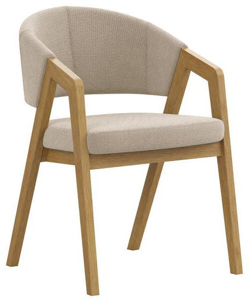 ARMLEHNSTUHL  in Mikrofaser  - Eichefarben/Naturfarben, KONVENTIONELL, Holz/Textil (59/96/60cm) - Carryhome