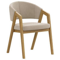 ARMLEHNSTUHL  in Mikrofaser  - Eichefarben/Naturfarben, KONVENTIONELL, Holz/Textil (59/96/60cm) - Carryhome