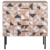 KOMODA, temno rjava  - črna/temno rjava, Konvencionalno, kovina/leseni material (100/105.2/45cm) - MID.YOU