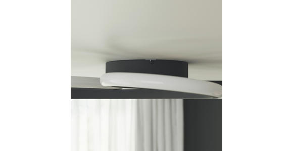 LED-DECKENLEUCHTE Matar 70/10 cm  - Schwarz, Design, Kunststoff/Metall (70/10cm) - Novel